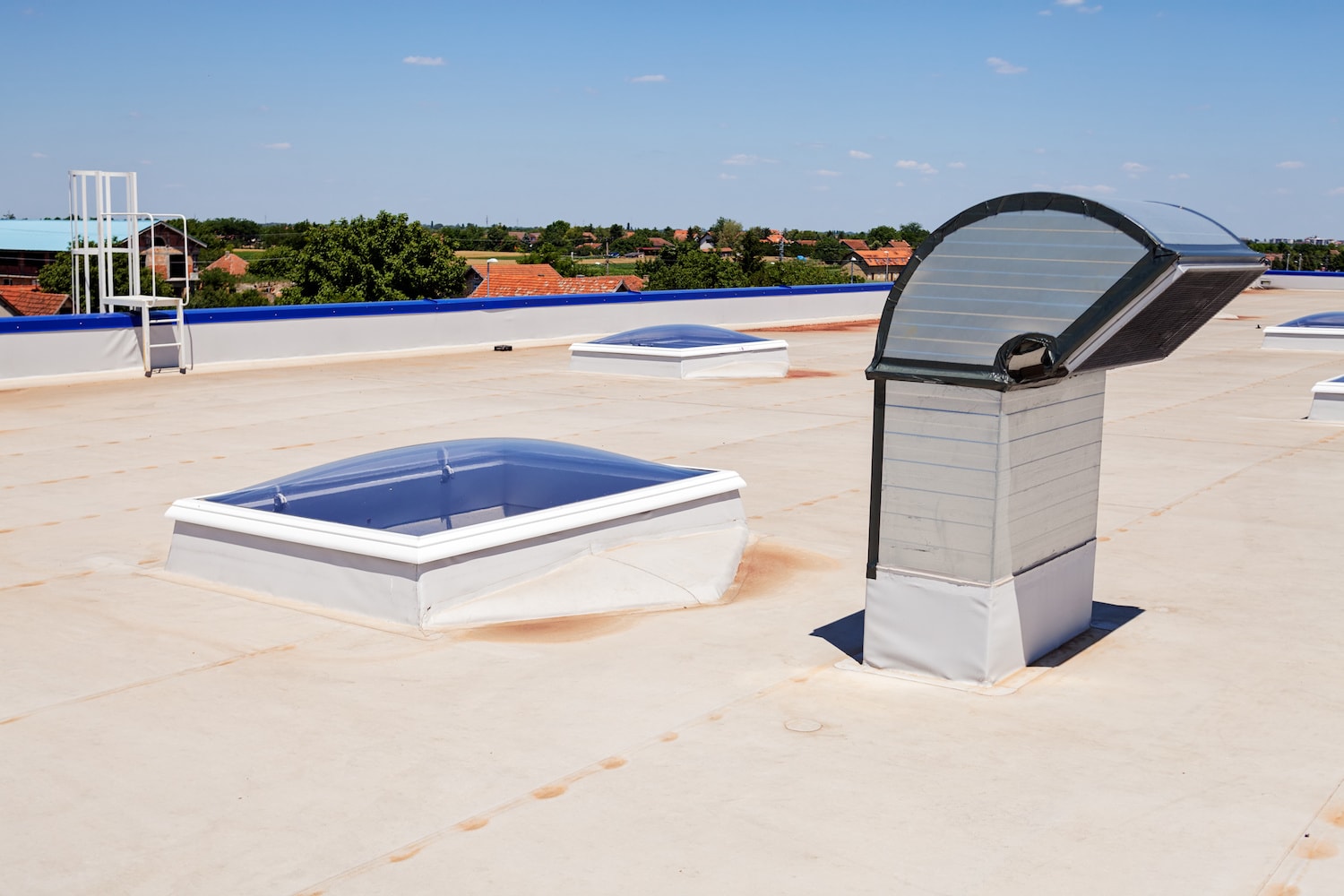 Mason Commercial Roofing skylight and vent