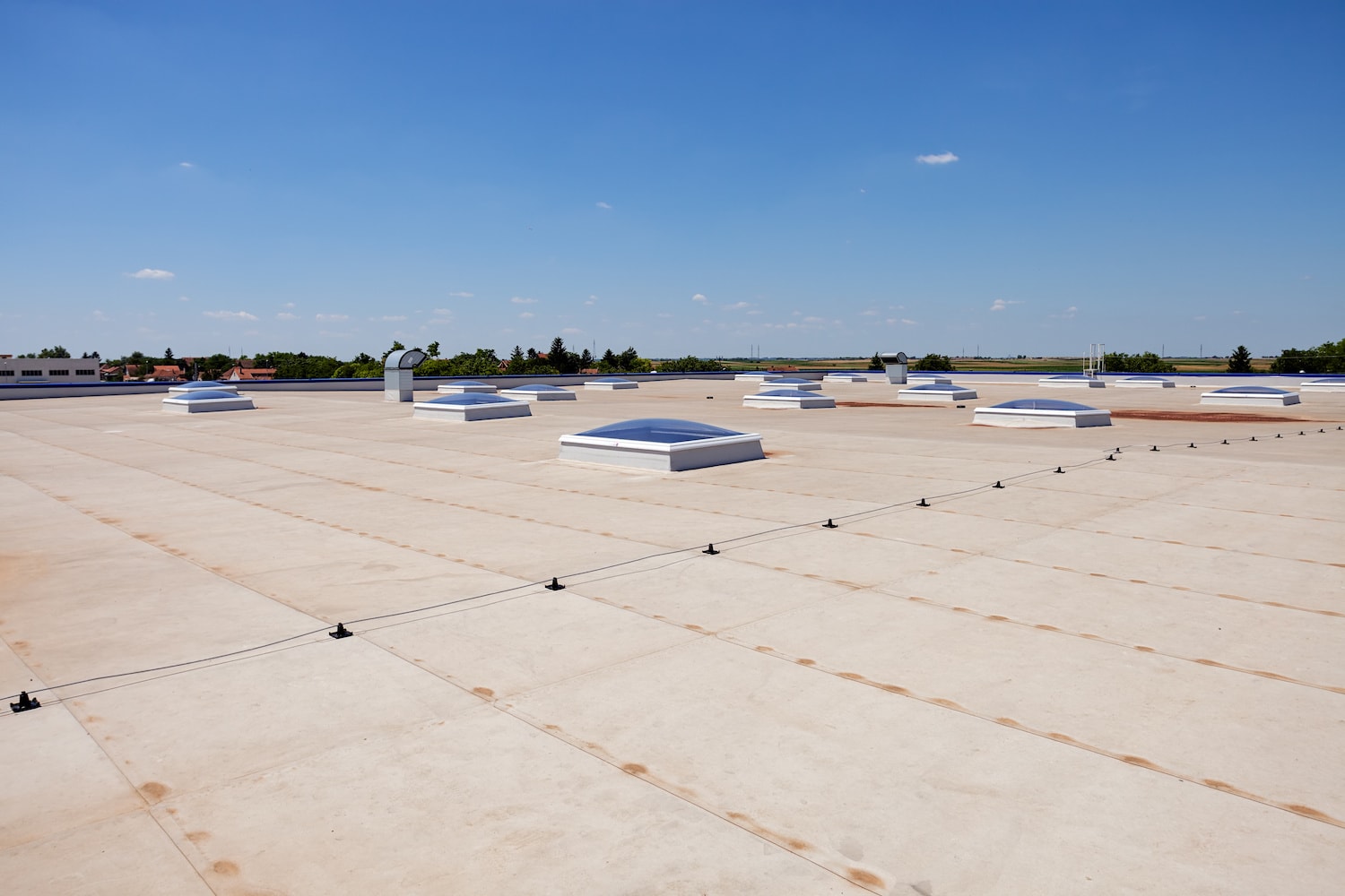 west chester commercial roofing vents and flat roof
