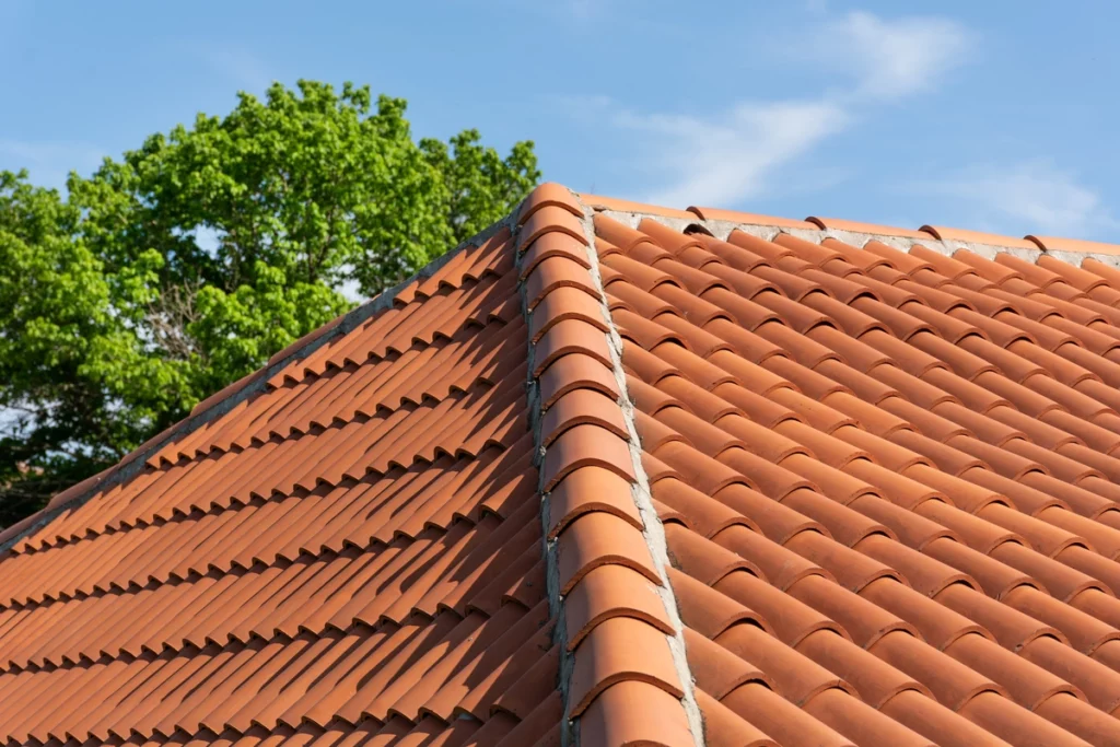 close up of clay tile for when you replace your roof material
