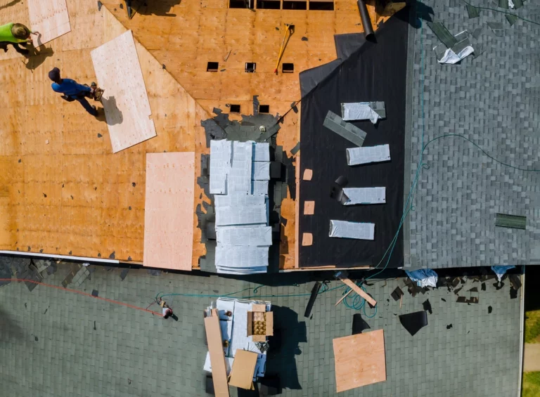 roof replacement with underlayment process