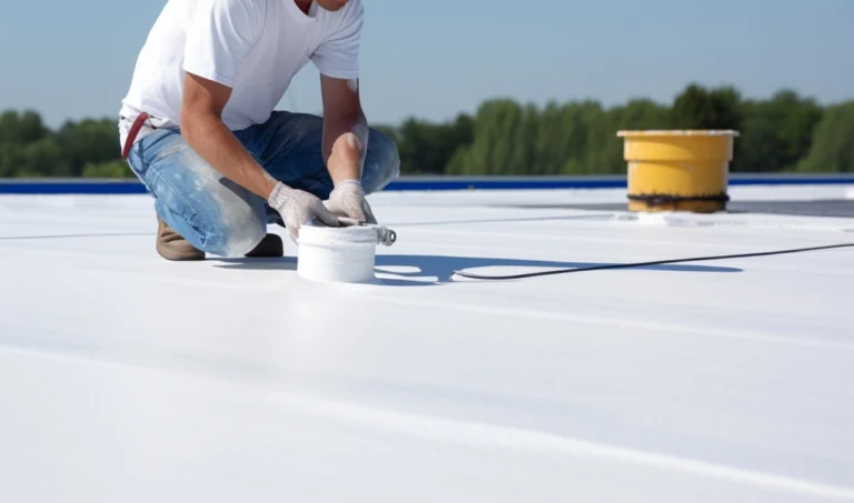 Installing a flat roof