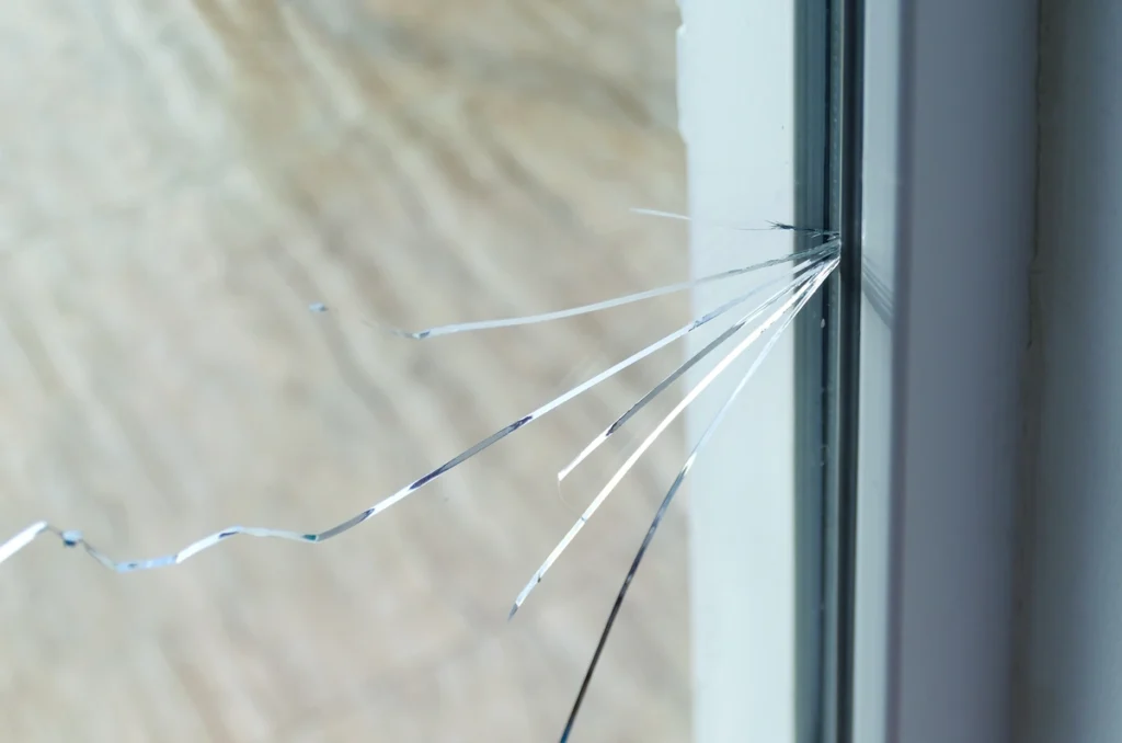 cracked window