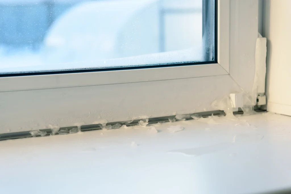 ice inside windows