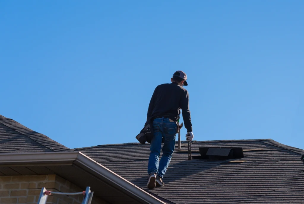 roofer on the roof