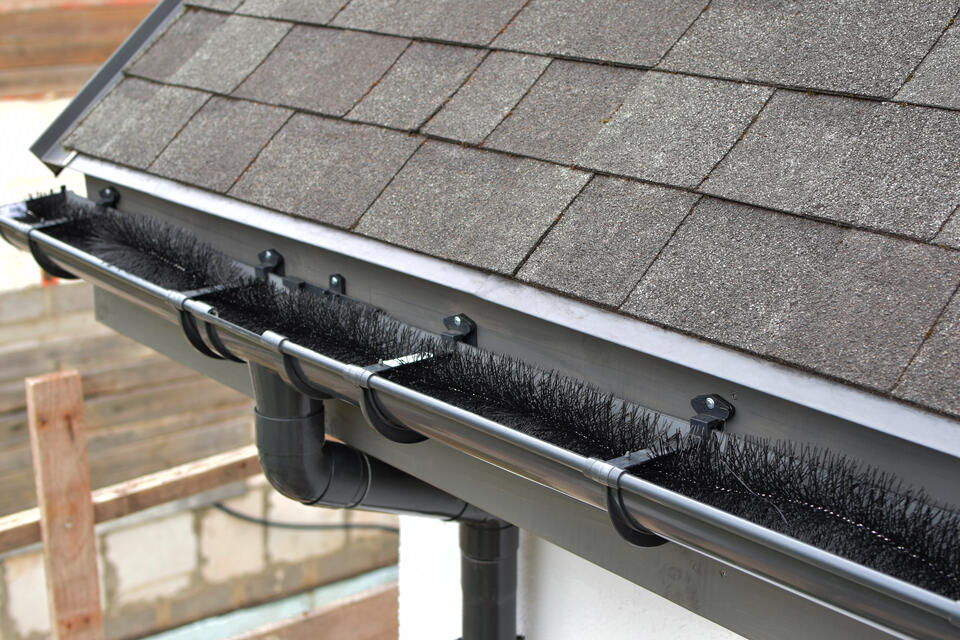 best gutter guards-brush