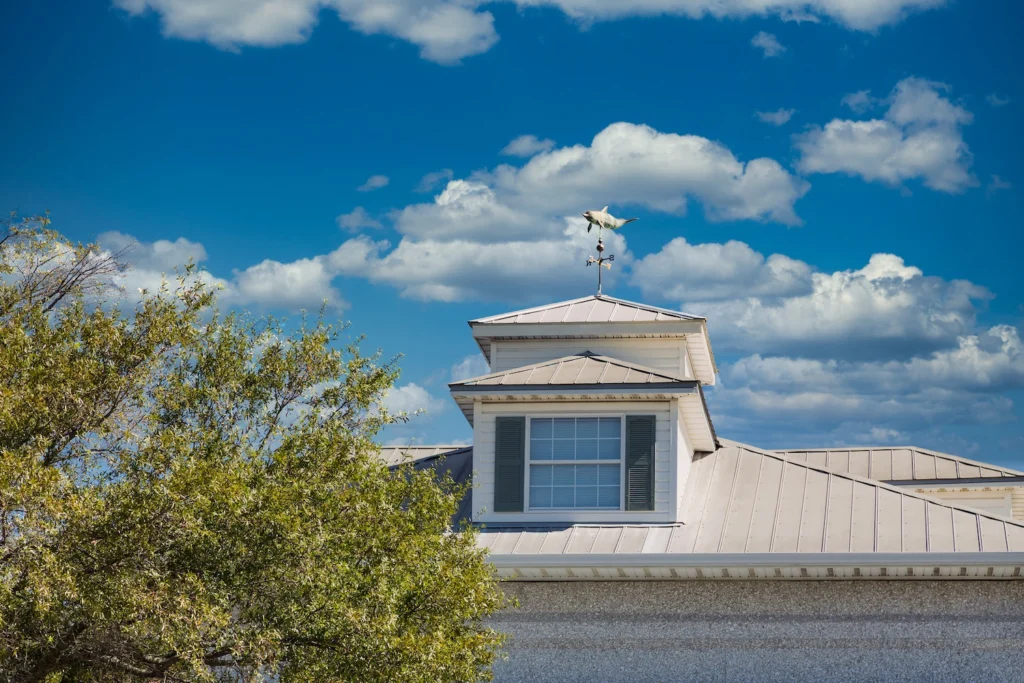 metal roof accents weather vane