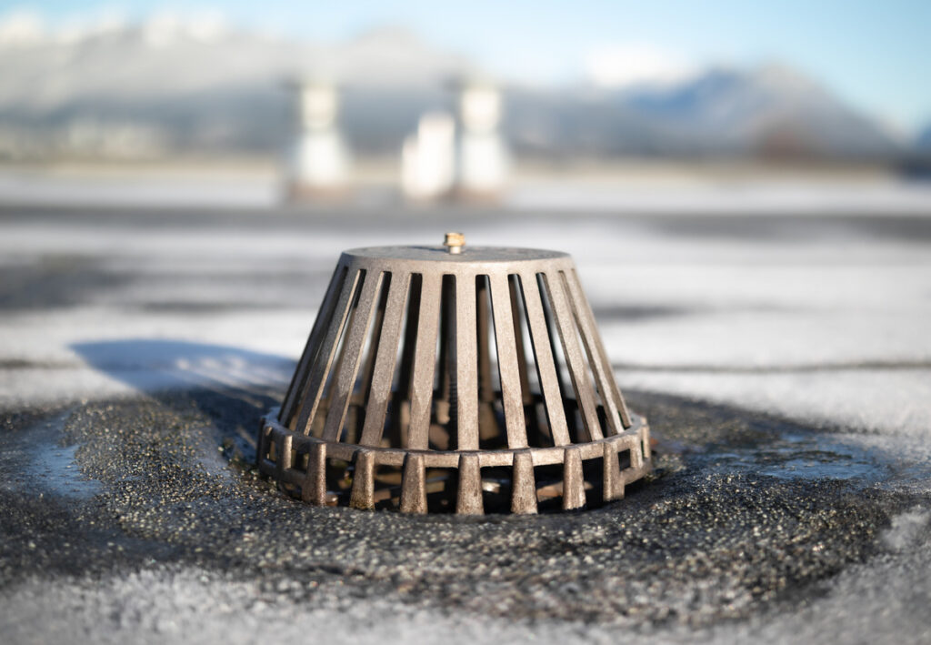 roof scupper closeview