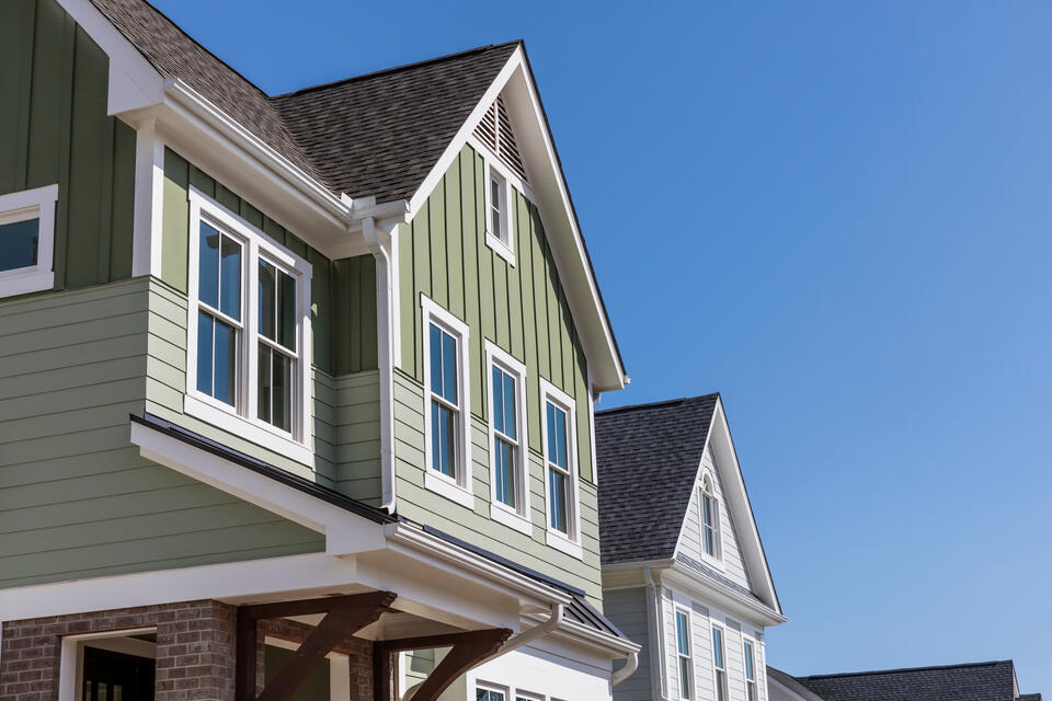 vinyl siding colors-green