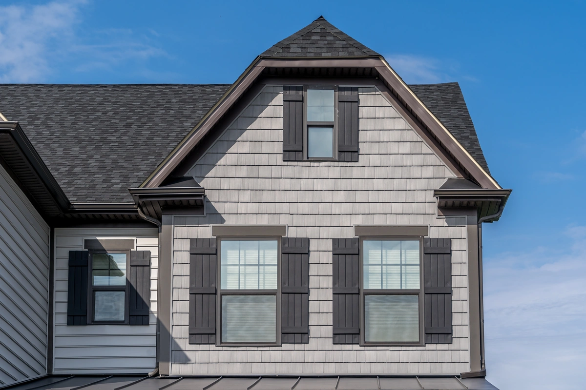 front of home with a new asphalt shingle roof