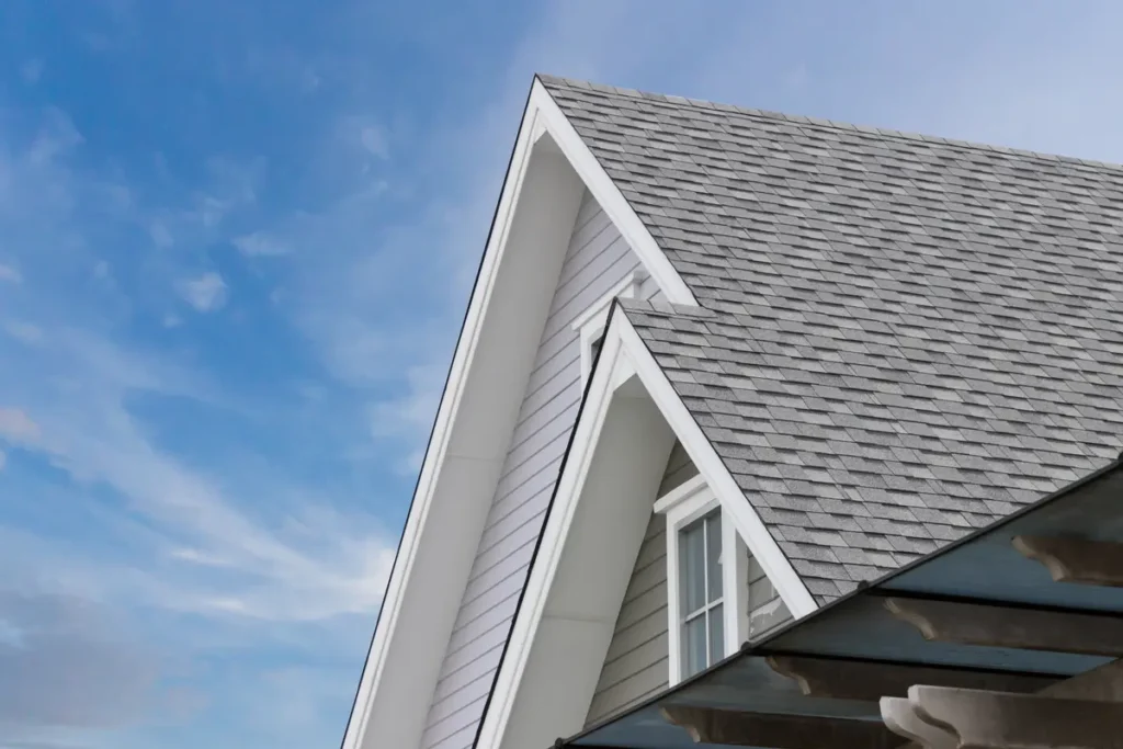 gray architectural shingles
