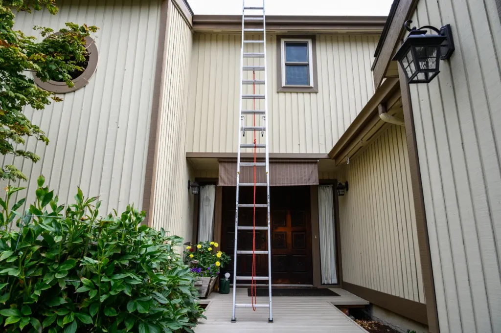 ladder and siding