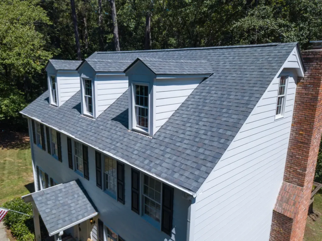 a shingle roof