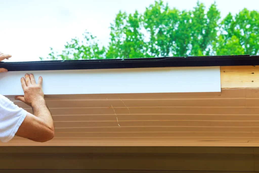 examining roof trim