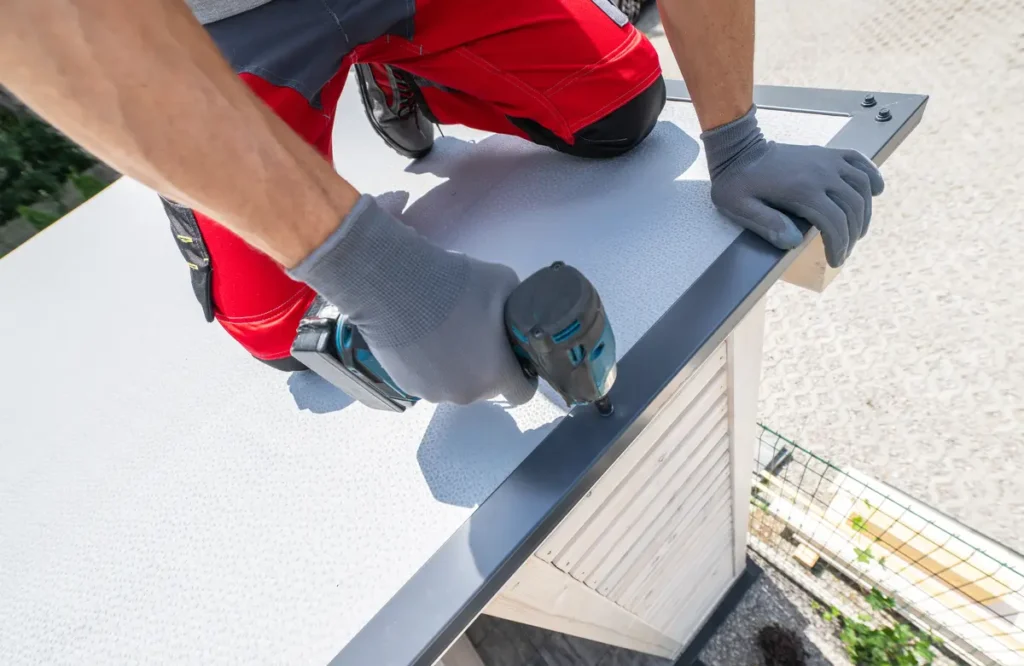 installing roof trim