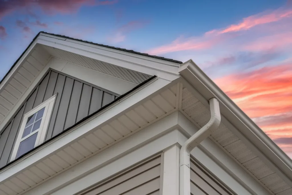 soffits and sunset