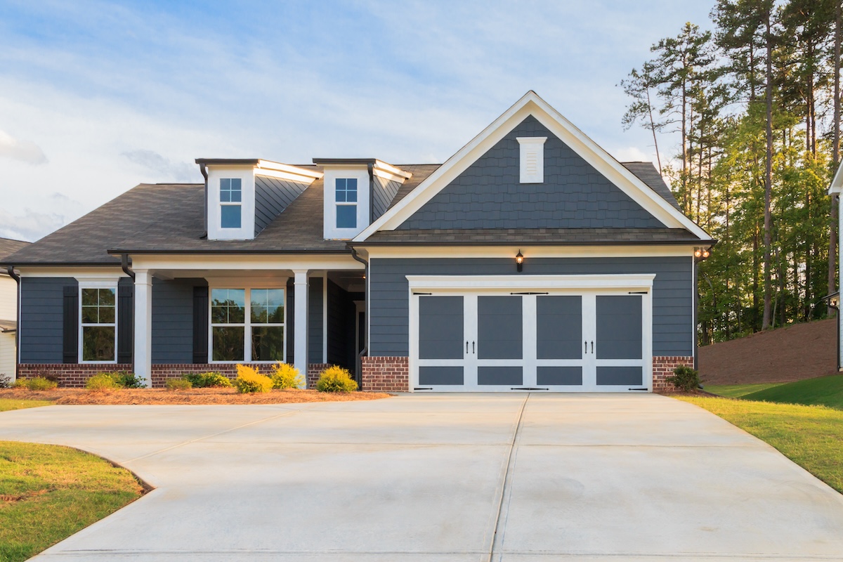 gray ranch style house