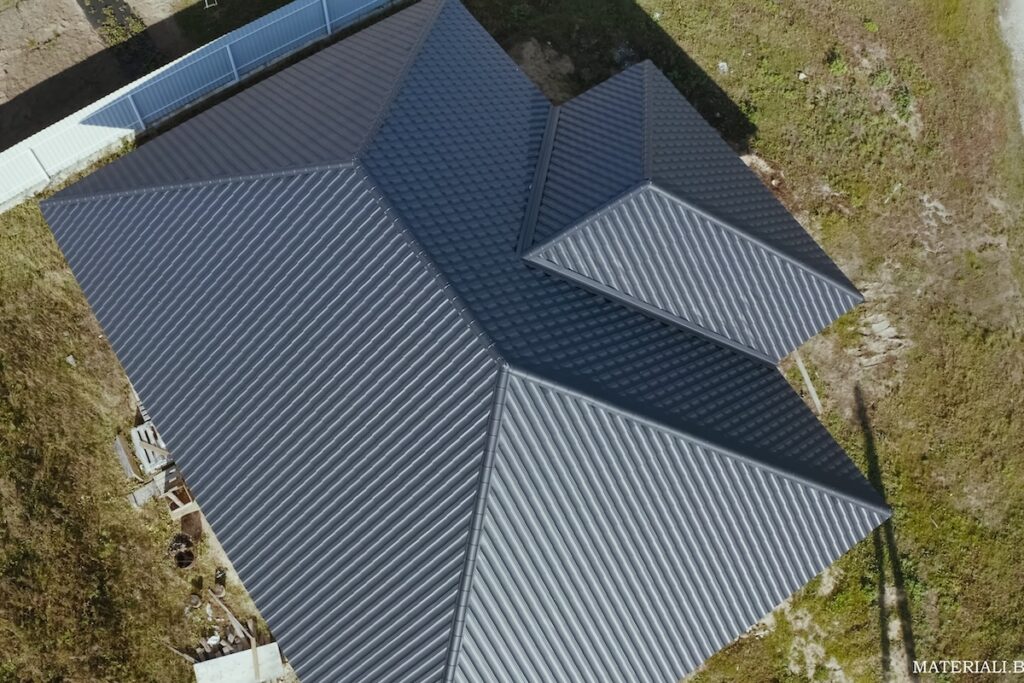 Modern roof made of metal.
