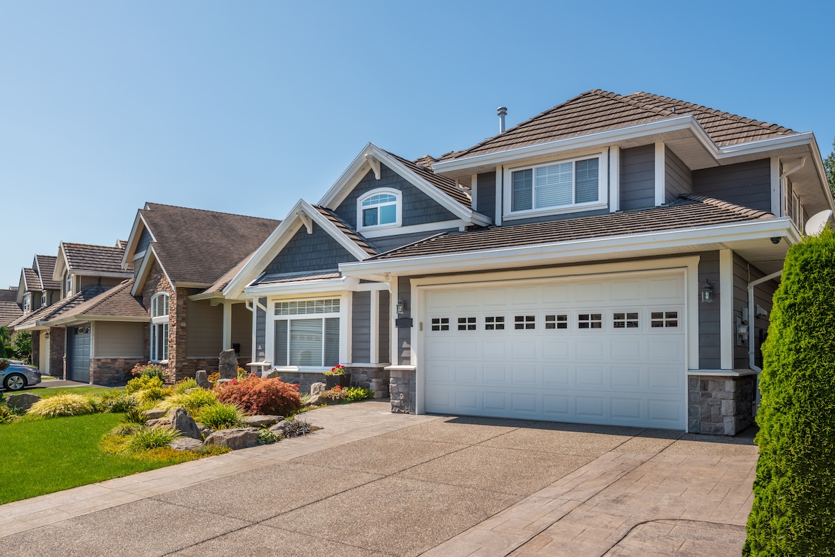 suburban house with new roofing solution