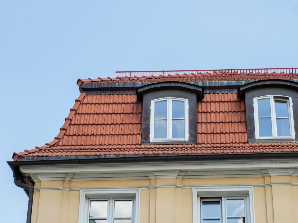 Tiled mansard roof