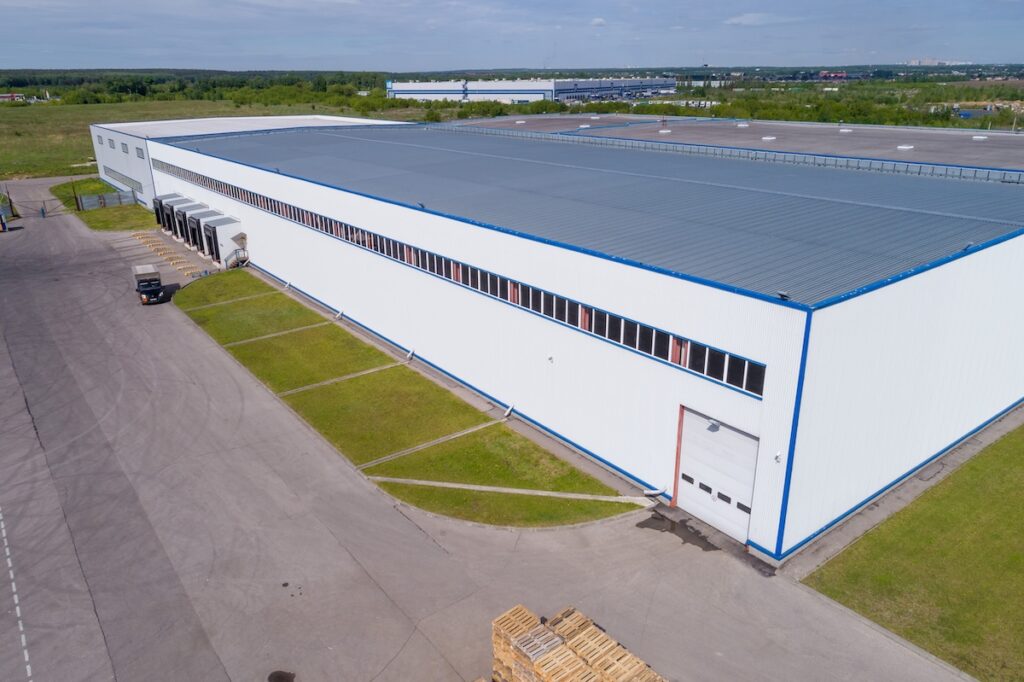 warehouse roof gray