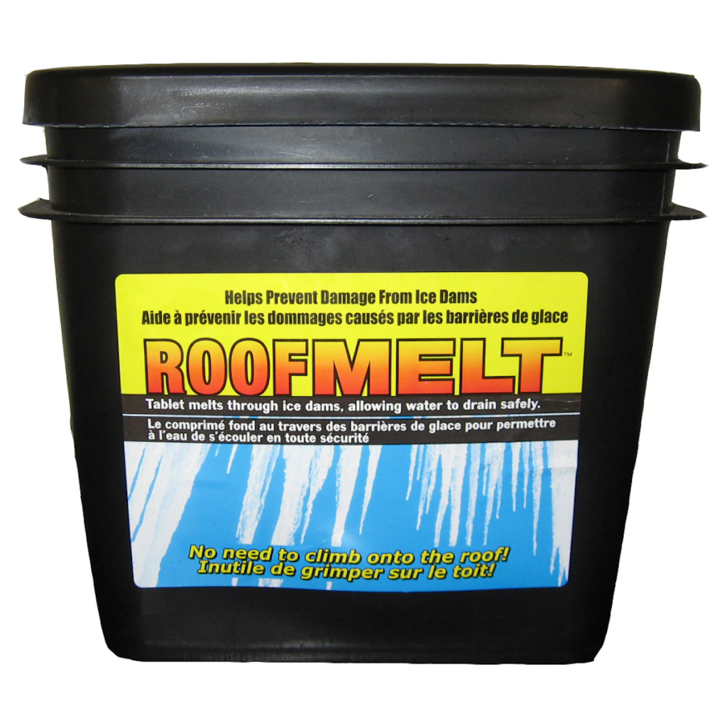 Roof melt bucket