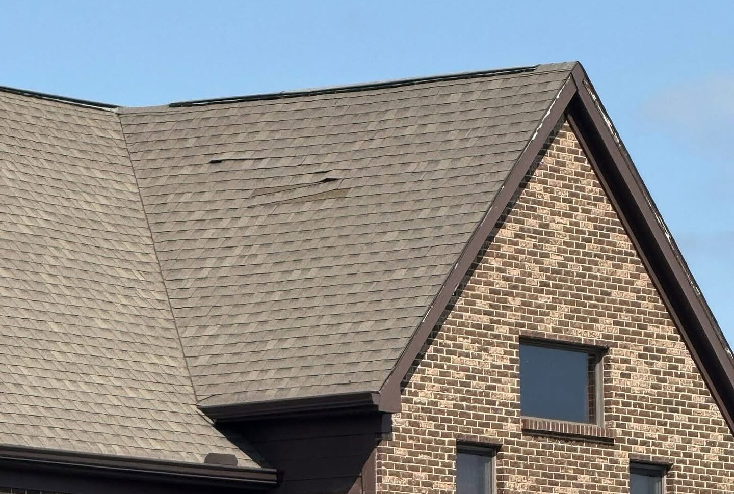 Shingle roof home