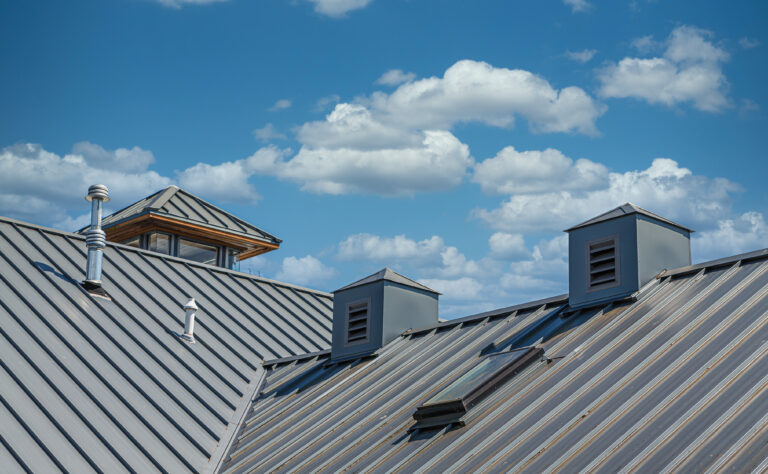 Metal Roof Under Blue Sky