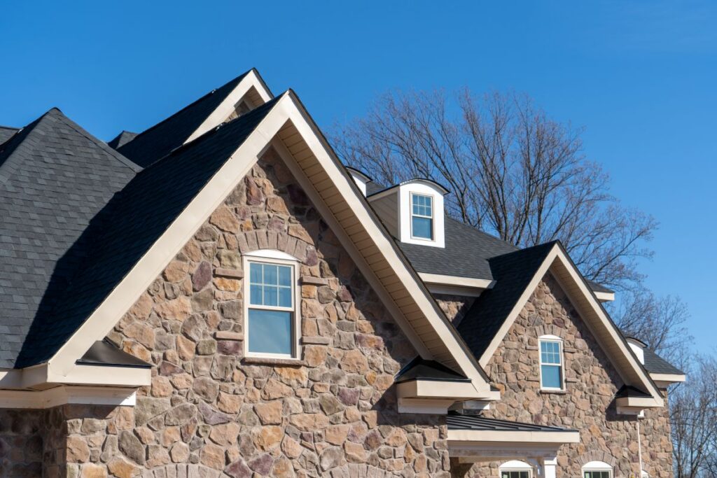 roof starter strip stone wall