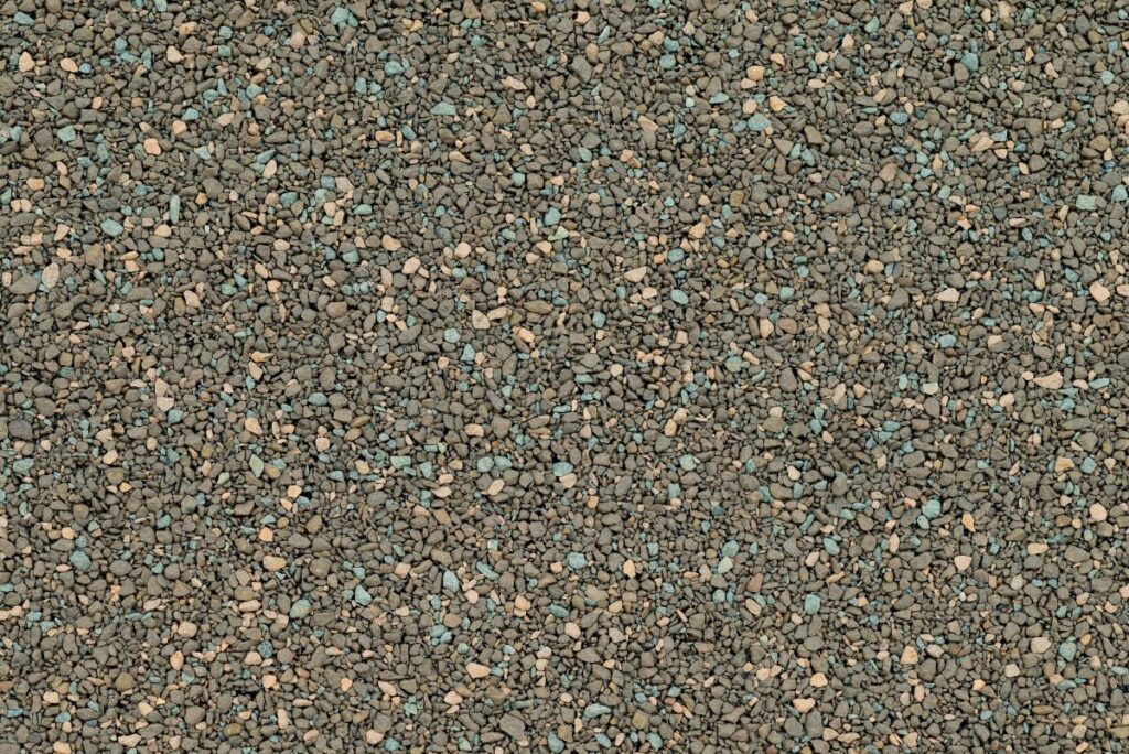 Close up detail of Granular Roofing Material used on Flat Roof.
