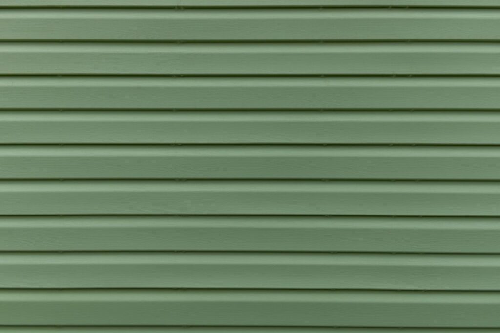 dark green siding